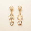 Tiered Pearl Drop Earrings