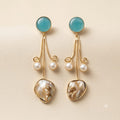 Turquoise Cascade Drop Earrings